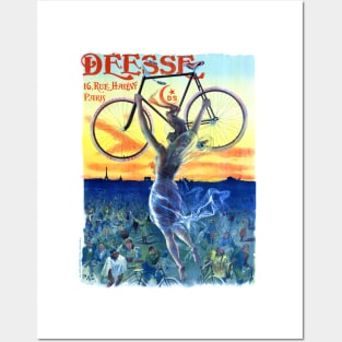 Vintage Travel Poster France Deesse Bicycles Posters and Art